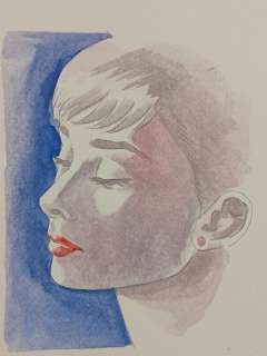 Giuseppe Candita | Giuseppe Candita - Ritratto di Julia con dedica al retro - Page volante - Exemplaire unique - (2012) | Catawiki