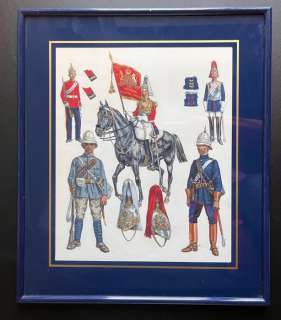 Funcken, Fred | Funcken - Dessin original couleur - L’Uniforme & armes des soldats du XIXe - Grande Bretagne - Maison du Roi - (1969) | Catawiki