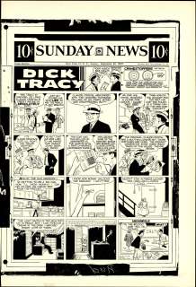 Gould - DICK TRACY, Sunday Black & White Proof (9/22/1957) | Russ Cochran