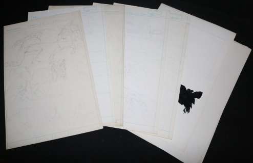 Armando Gil | Very Rough Pencil Prelims And Copies Lot | Anthony’s Comic Book Art