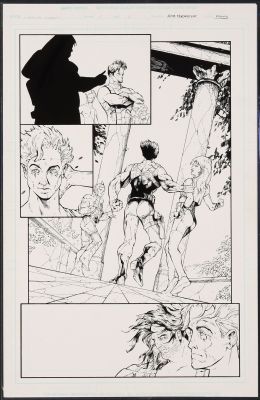 John Floyd | Original Art from Eternal Warriors Archer and Armstrong (1997) Page 8 Pencils by Robert Teranishi Inks | mycomicshop.com (Buy It Now)