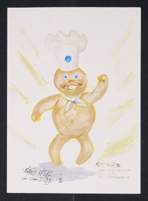 Mart Nodell | Pillsbury Doughboy Painting by Mart Nodell | mycomicshop.com