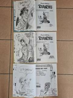 Walthéry, François | Tchantches - T1 + T1 Wallon Liègeois + T2 - 3x avec dédicaces Walthéry - Cartonné - EO - (1988/1995) | Catawiki