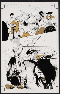 Mark Lipka, Cary Nord | Original Art from Ripley’s Believe It or Not! #2 (2002) Pencils by Cary Nord, Inks by Mark Lipka | mycomicshop.com (Buy It Now)