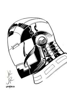 John Romita Jr | Iron Man - Iron Man by John Romita Jr & Klaus Janson - Pencil JRJR Inks Klaus Janson - Big Size A3 | Catawiki