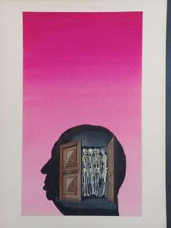 Karel Thole, Hitchcock | Oscar Mondadori - Originale di Copertina "Sedici scheletri nel mio armadio" - Page volante - Exemplaire unique - (1978) | Catawiki