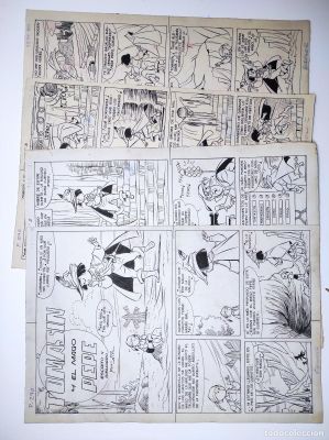 4 PLANCHAS ORIGINALES TOMASÍN Y EL MAGO PEPE POR NIN PUBLICADA EN EL PUMBY Nº 290 | todocoleccion (Buy It Now)