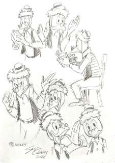 Sergio Cabella | Expressions of Gyro Gearloose - Signed Original Artwork by Sergio Cabella - (2022) | Catawiki