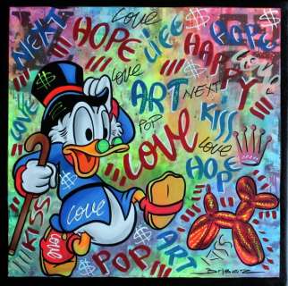 Gabriel Brisan | Running Scrooge - Signed Original Artwork by Gabriel Brisan (2023) | Catawiki