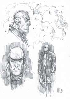 Niko Henrichon - Lot 241 - Méta-Baron, dessin original à la mine de plomb.