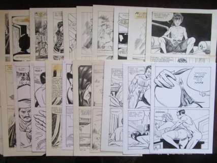 Del Mestre, Grossi, Fenzo | BD erotiques - 20x planches originales - Page volante - Exemplaire unique | Catawiki