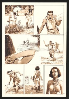 Christian Rossi | Le C?ur des Amazones, Planche originale n° | Daniel Maghen