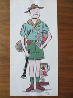 Seth | Seth - Original colour drawing - Over achiever - (2002) | Catawiki