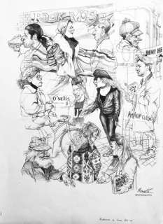 Riccardo Mannelli | Riccardo Mannelli - illustrazione originale - Page volante - Exemplaire unique - (1992) | Catawiki