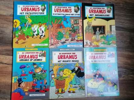 Linthout | Urbanus - Diverse nummers - zie beschrijving - Serie Urbanus met opdracht tekening - Broché - Éditions mixtes (voir description) - (1983/1996) | Catawiki