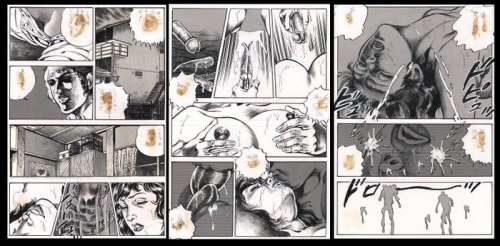 Takeshi Miyao | 3X Takeshi Miyao / Seishun wa renzu no naka de - Planche originale - Manga - Format: 25 x 36 cm. - Page volante - (1987) | Catawiki