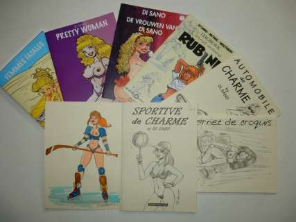 Di Sano, Bruno | Di Sano - Lot 7 boekjes - Met 1 originele kleurentekening - Gesigneerd - Broché - EO - (2001/2022) | Catawiki
