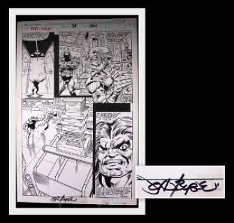 John Byrne Signed Original She-Hulk Comic Art | Taurus Auctions