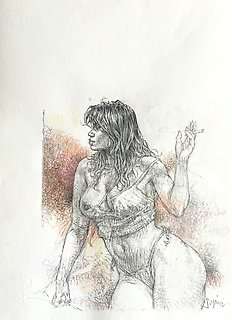 Paolo Eleuteri Serpieri | Serpieri, Paolo Eleuteri - Illustrazione originale - Page volante | Catawiki