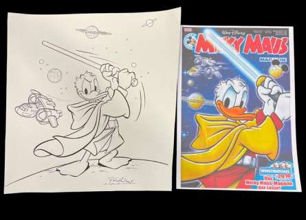 Ray Nicholson | Micky Maus GC MM2010-12 - Original Disney cover drawing by Ray Nicholson - Exemplaire unique | Catawiki