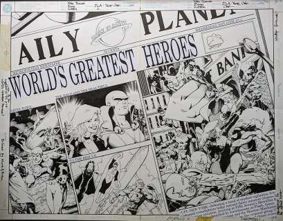 Barry Kitson - JLA: Year One #1 Wrap Around Cover 1997