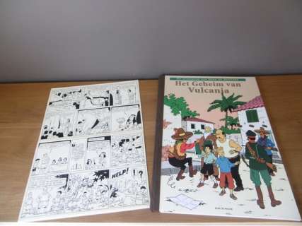 Bob de Moor | Snoe en Snolleke 1 - Het Geheim van vulcania - TT 48 ex. avec planche originale! - Cartonné - (1997) | Catawiki