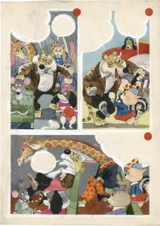 Jiro Ota Hand-Drawn Color Manuscript "Korisu no Pokko-chan" | Mandarake (Big Web)