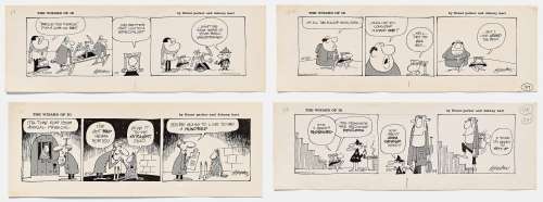 Lot of Four ’’Wizard of Id’’ Comic Strips from 1975 | Nate Sanders