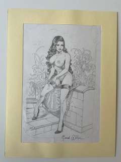 William Bondi | William bondi - Illustrazione originale “La giarrettiera” - Page volante - Exemplaire unique | Catawiki