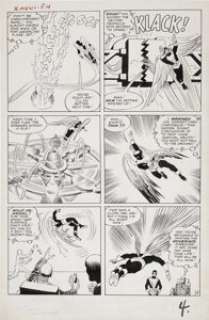 Jack Kirby and Paul Reinman X-Men #1 Angel Training Lesson page 4 Original Art (Marvel, 1963). With this - | Heritage
