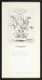 Robert Crumb Mr. Natural Unpublished Illustration Original Art and Letter (1986). The grand old sage of - | Heritage