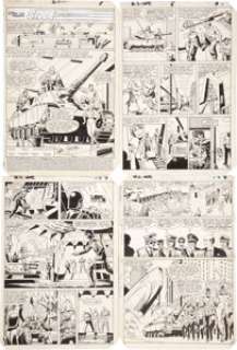 Don Perlin, Jon D‘Agostino and Mike Esposito G. I. Joe, A Real American Hero #5 Partial Story Original Art -