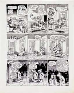 Robert Crumb Cavalier "Fritz the No Good" Page 4 Original Art (1968). Fritz finds himself out on the - | Heritage