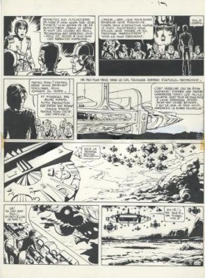 Jean-Claude Mézières | Valérian, Tome 4, Bienvenue sur Alflolol, planche 44. | Galerie 9ème Art