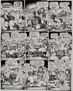 Robert Crumb Cavalier "Fritz the No Good" Page 11 Original Art (1968). "You guys musta all hated - | Heritage
