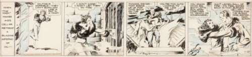 Alex Raymond Secret Agent X-9 Daily Comic Strip Original Art dated 11-29-34 (King Features Syndicate, -