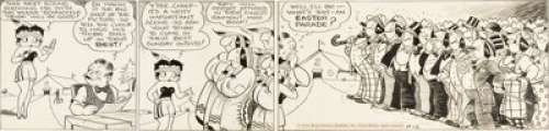 Bud Counihan Betty Boop Daily Comic Strip Original Art dated 11-12-34 (King Features Syndicate, 1934). The -