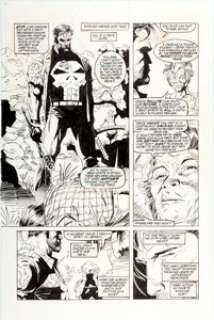 Jim Lee, Al Milgrom, and Don Hudson The Punisher War Journal #19 Page 3 Original Art (Marvel, 1990). Punisher is -