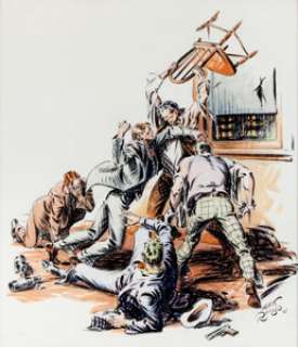 Alex Raymond Secret Agent X-9 Comic Strip Promotional Illustration Original Art (King Features Syndicate, c. 1933). -