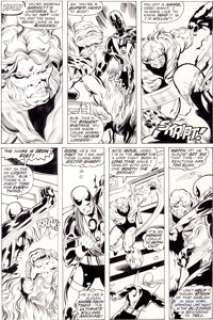 John Byrne and Dan Green Iron Fist #14 Page 17 First Sabretooth Story Original Art (Marvel, 1977). Here it is -- -