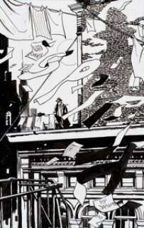 John Paul Leon The Spirit #16 Splash Page 20 Original Art (DC, 2011). The Spirit has gone rogue, killing -