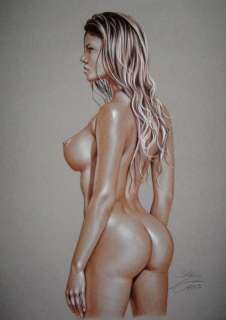 Sly | Sly - Original drawing - sepia - Nude women - Size: 31 x 42 cm. - (2023) | Catawiki