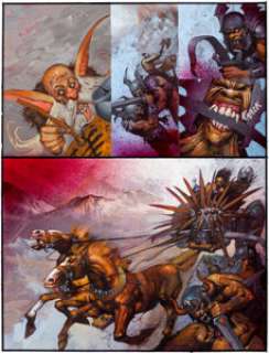 Simon Bisley 2000 AD Prog #689 Slaine: The Horned God Book III Page 18 Original Art (Fleetway, 1990). Carnage -