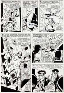 Ross Andru and George Roussos The X-Men #36 Page 16 Original Art (Marvel, 1967). Cyclops and Angel attempt to -