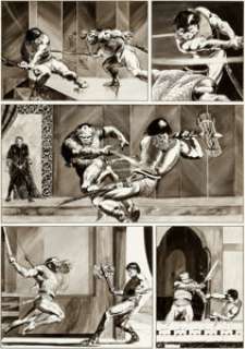 John Bolton Bizarre Adventures #26 Page 56 Original Art (Marvel, 1981). There‘s action a-plenty in this -