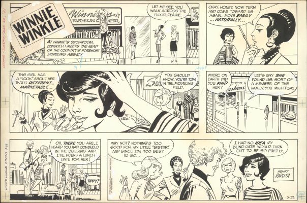 Raduta- Winnie Winkle Original Sunday Page - (1981) | Russ Cochran