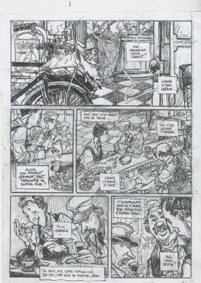 Régis Loisel | Recherche de la planche N°5 | Galerie 9ème Art