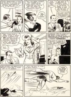 Joe Shuster Studio Action Comics #43 Story Page 2 Original Art (DC, 1941). The earliest published Superman -