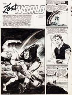 Nick Cardy (signing as N. Viscardi) Planet Comics #22 Partial Story Original Art (Fiction House, 1943). Five -