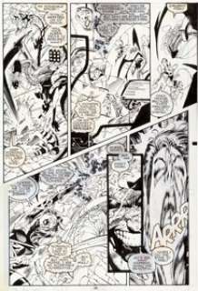 Jim Lee and Scott Williams Uncanny X-Men #271 Story Page 21 Original Art (Marvel, 1990). Psylocke gets a taste -